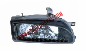 Светодиодная головная лампа Corolla AE92 евро (кристально черный)