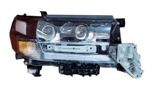 Land Cruiser 2012 головной светильник полностью светодиодный черный модифицированный