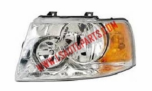 EXPEDITION'03-'06 Headlamp chromed/Amber reflector HB4/HB3/3157A