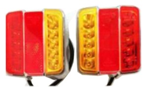 15 светодиодных двойных цветных задних фонарей (красный и желтый абажур)