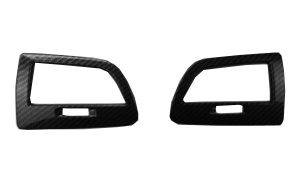 2017 renault koleos с рисунком из углеродного волокна, левая и правая декоративная рамка для выпуска воздуха