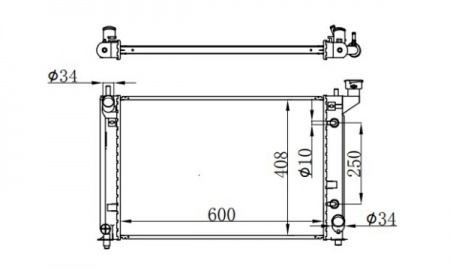 TOYOTA ALLION'01-'04 AZT240 RADIATOR AT