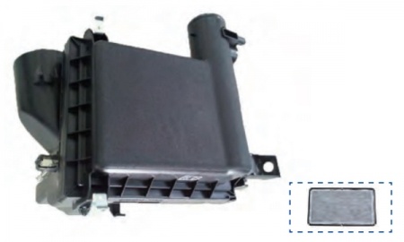 2010 TOYOTA PRIUS USA AIR CLEANER  WITH  AIR STRAINER