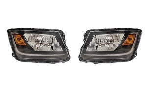 HINO 500'17 HEAD LAMP HALOGEN BLACK