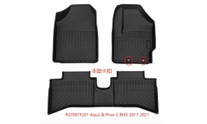Aqua RHD 2017-2021 Two rows of foot pads